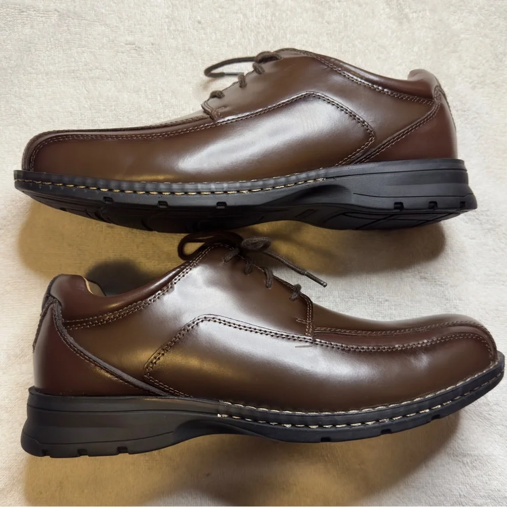 Dockers Men’s Trustee Leather Cap Toe Dress Oxford Shoes – Brown – Size 11M